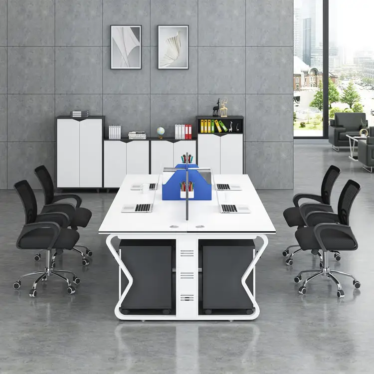 Modular office partition call center 2 4 6 person office desk modern office cubicle workstation