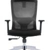 SWIFT HIGH BACK CHAIR;Mesh back & upsholstered seat,up and down Adjustable Headrest,up and down Adjustable Armrest, one position lock mechanism,back support, alluminium base. Size;L63XD52XH120.-(SZ-CH-229B)