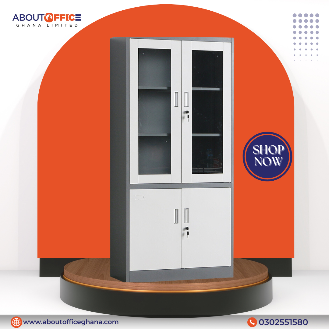 steel office furniture metal filling cabinet and 2 glass door file cabinet.