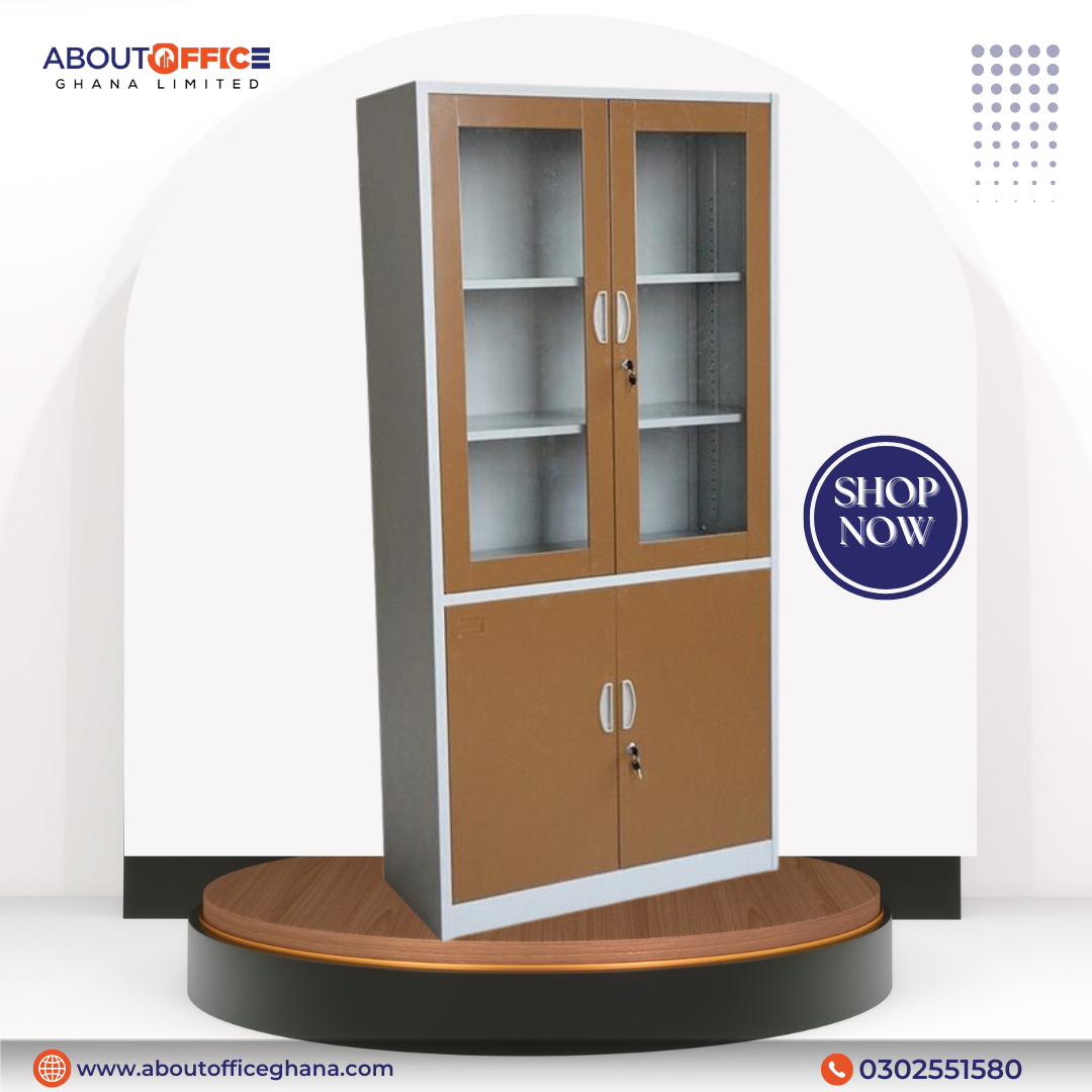 steel office furniture metal filling cabinet and 2 glass door file cabinet.
